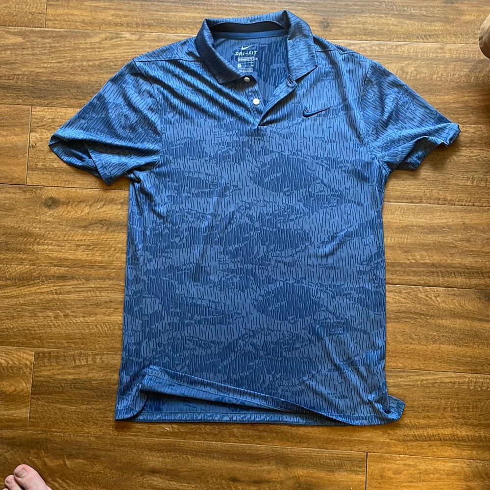 Size Small, Blue, Nike, Dri-Fit, Polo Shirt